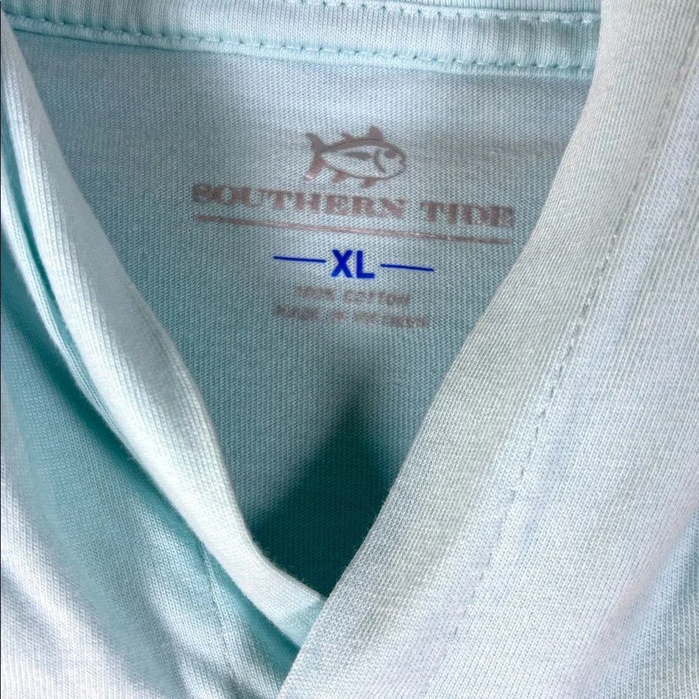 Southern Tide Men's LS Letterpress SJ Puller Shirt Hoodie XL - Picture 2 of 6